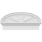 Ekena Millwork Elliptical 4 Spoke Architectural Grade PVC Combination Pediment, 28"W x 13-7/8"H x 2-3/4"P PEDPC028X140ELL04 - alternate 6
